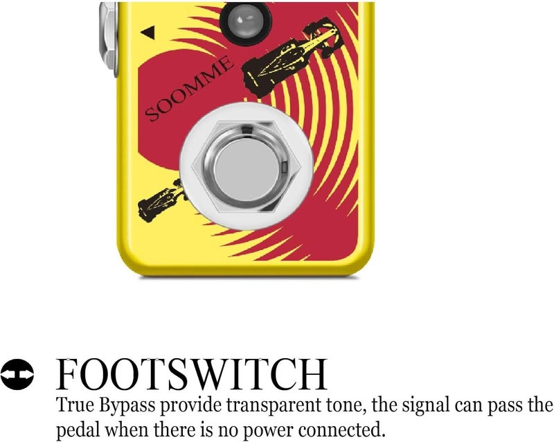 SOOMME Guitar Flanger Pedal - Classic Metallic Flanger Sounds, True Tone 2 Modes, Retro Sound Effect, True Bypass, Full Metal Case - Image 1